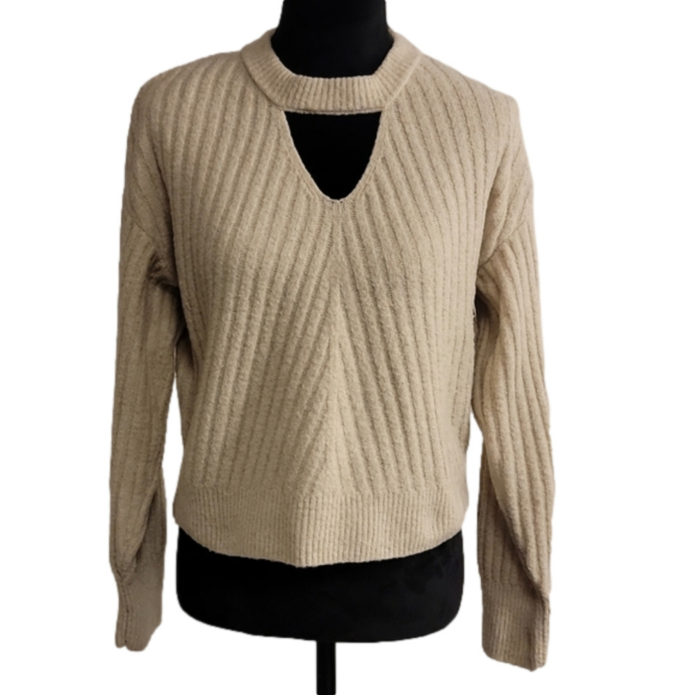 SO cream colored sweater size large